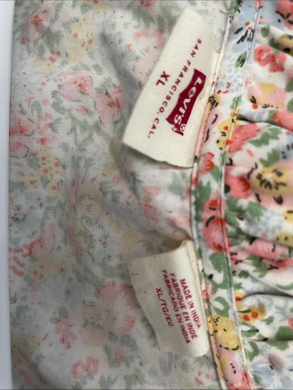 Juniors Floral Ruffle Blouse - Pink Multi - Picture 2 of 2